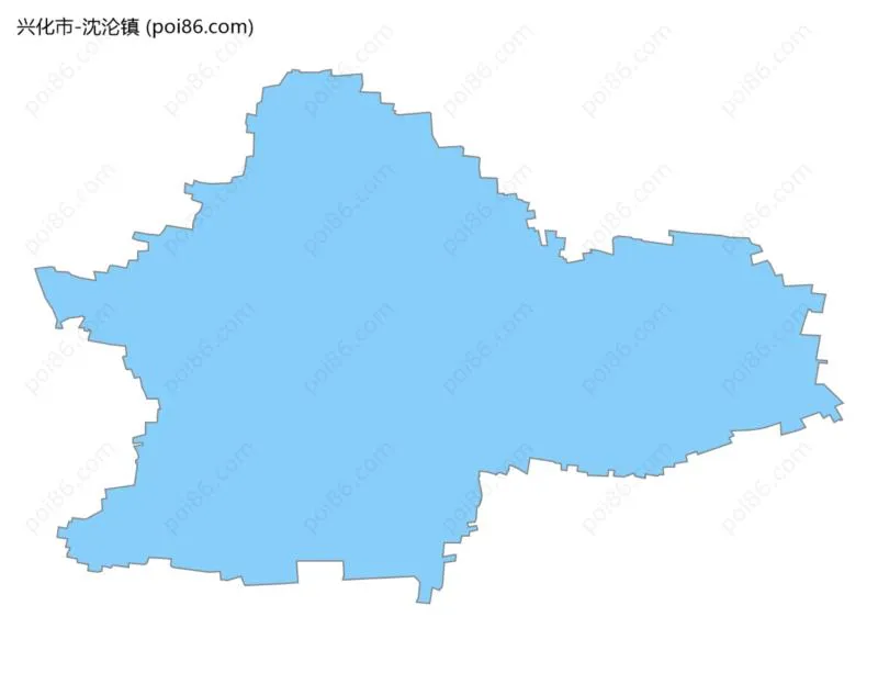 沈沦镇边界地图