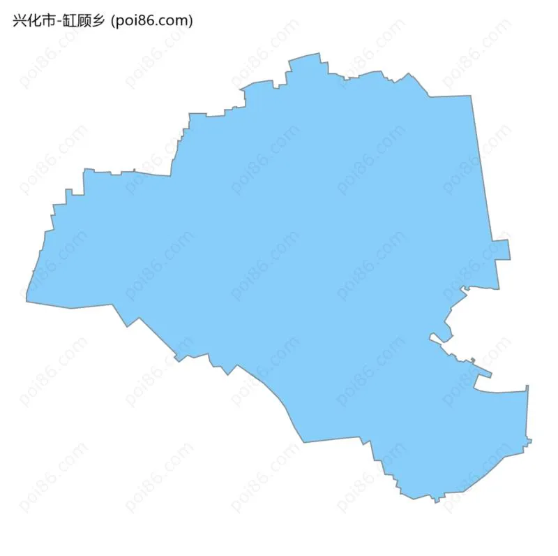 缸顾乡边界地图