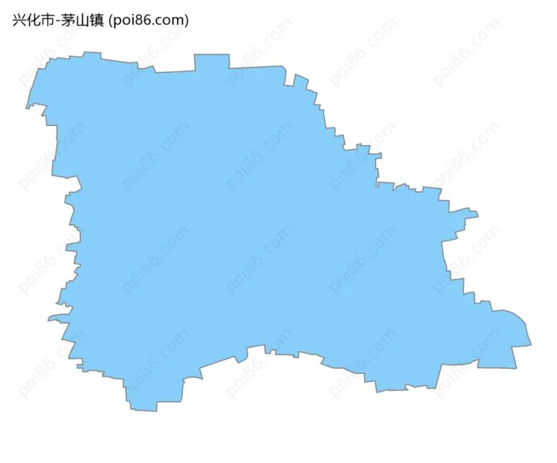 茅山镇边界地图