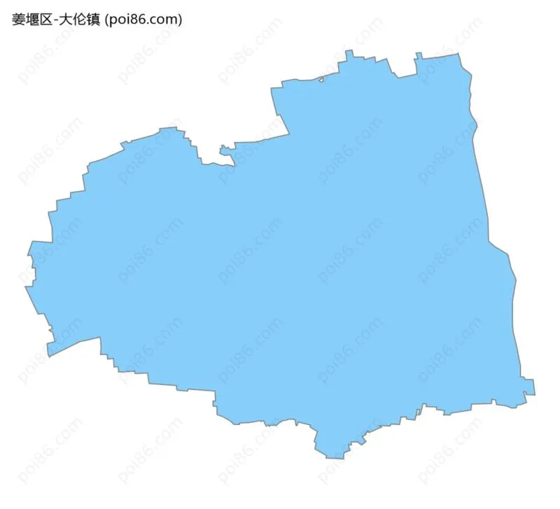 大伦镇边界地图