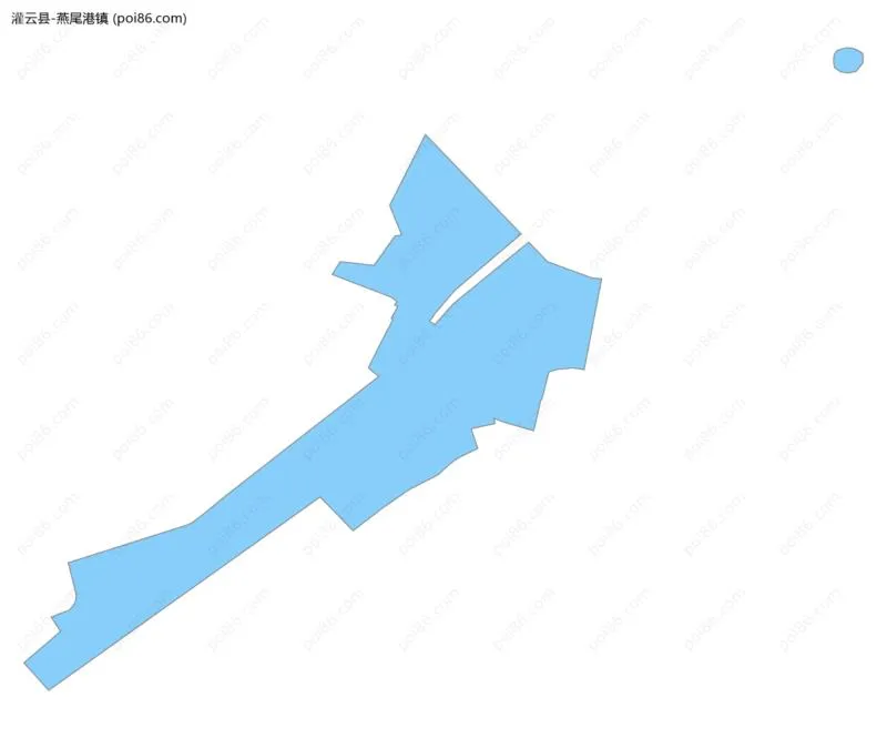 燕尾港镇边界地图