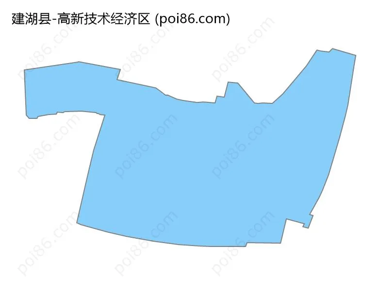 高新技术经济区边界地图