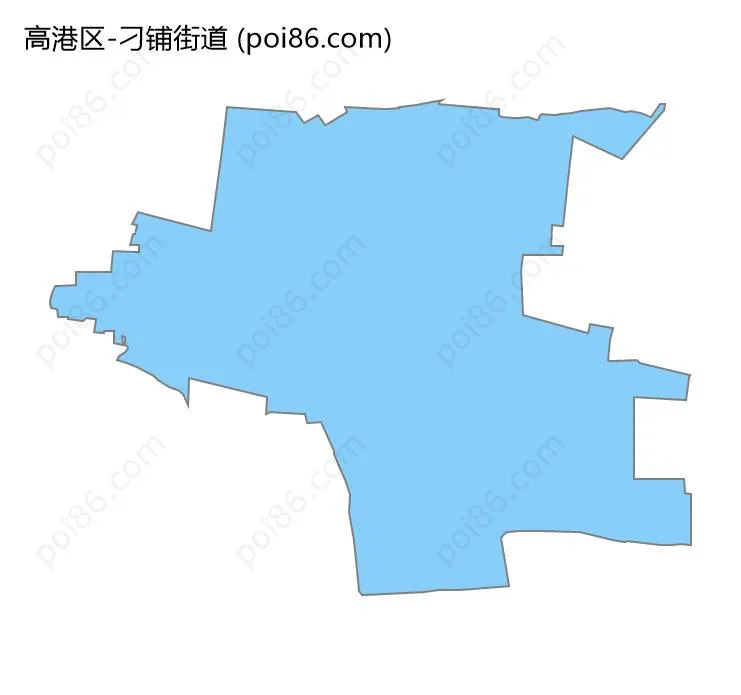 刁铺街道边界地图