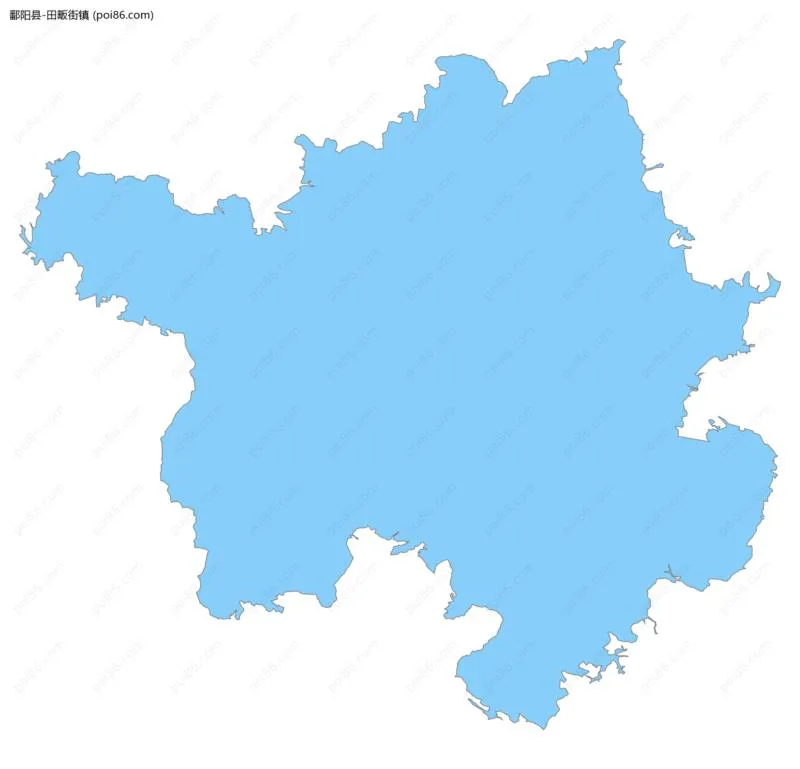 田畈街镇边界地图