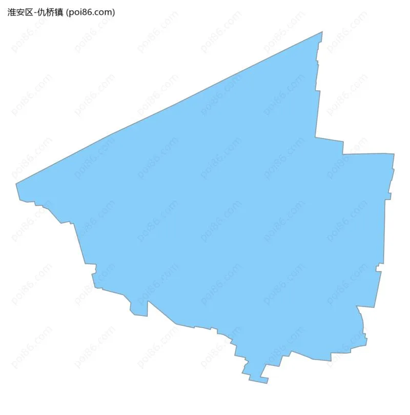 仇桥镇边界地图