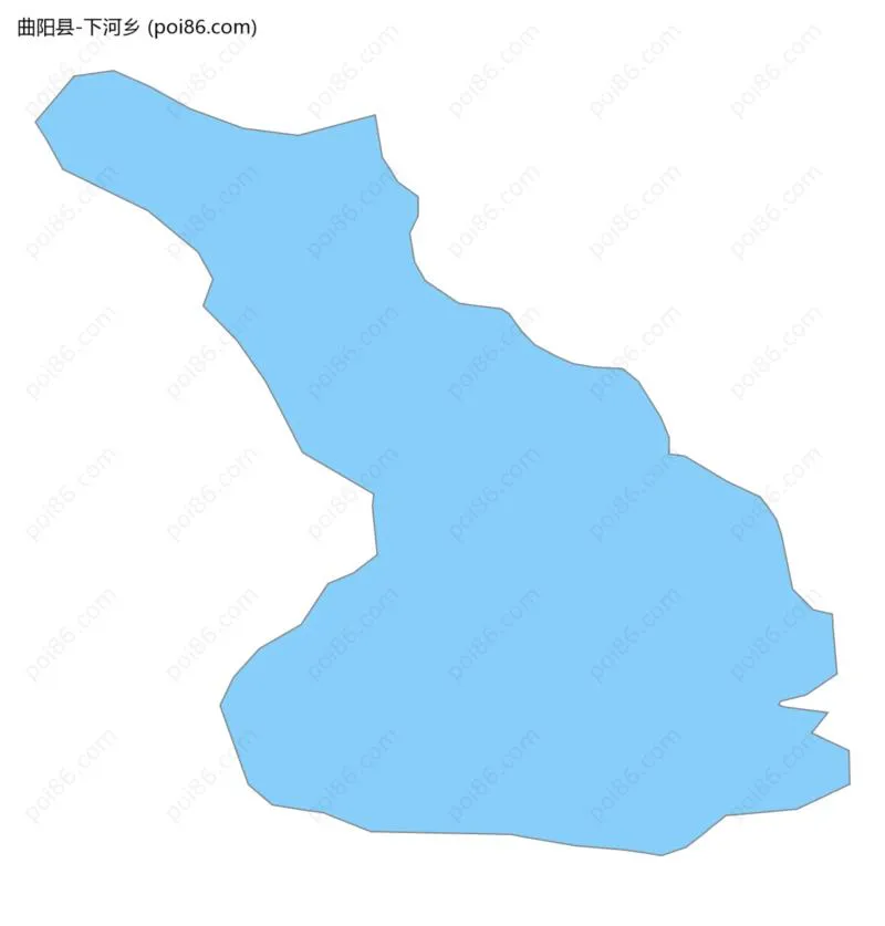 下河乡边界地图