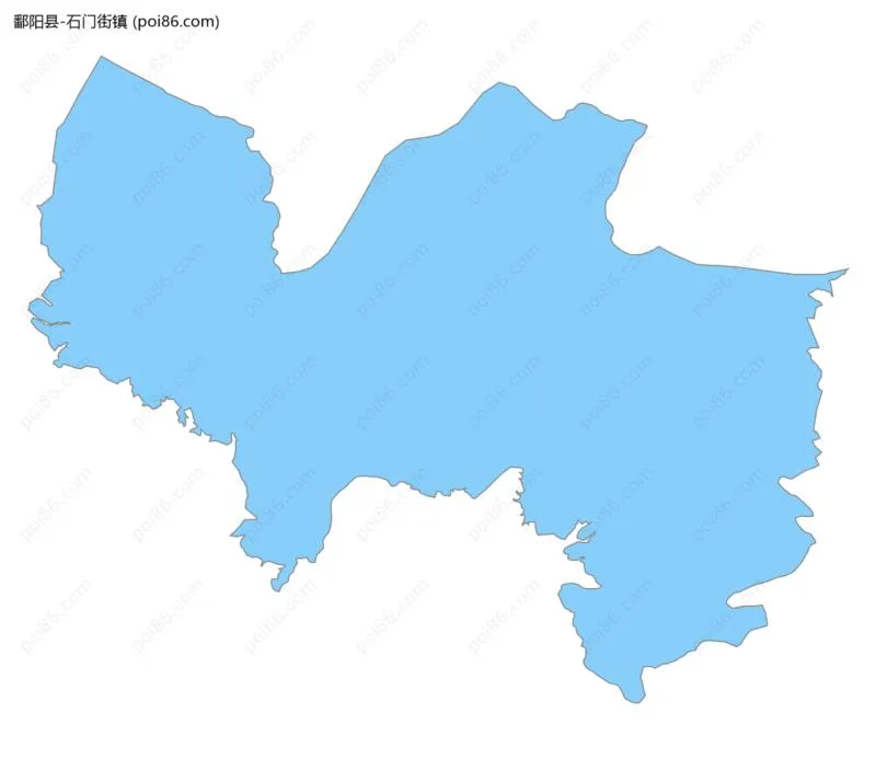 石门街镇边界地图