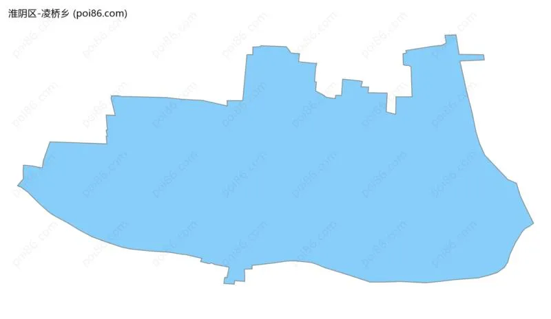 凌桥乡边界地图