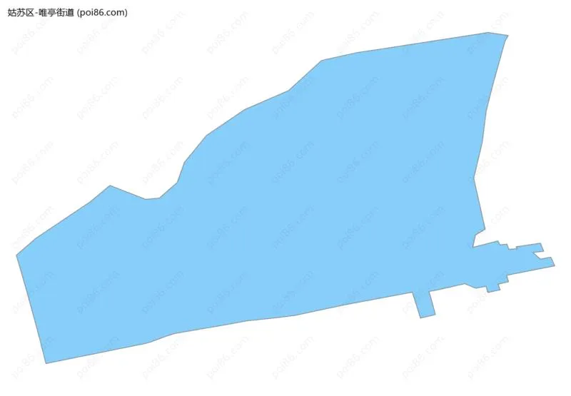 唯亭街道边界地图