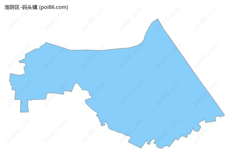 码头镇边界地图