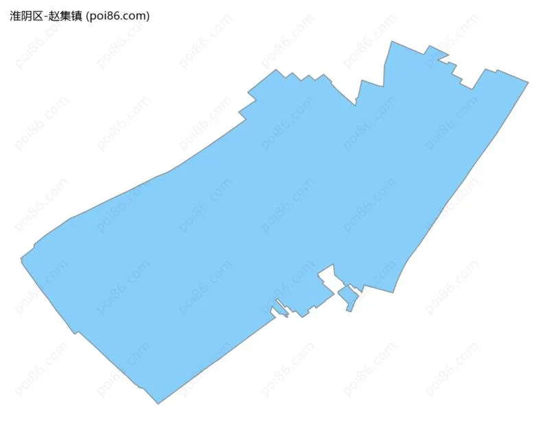 赵集镇边界地图