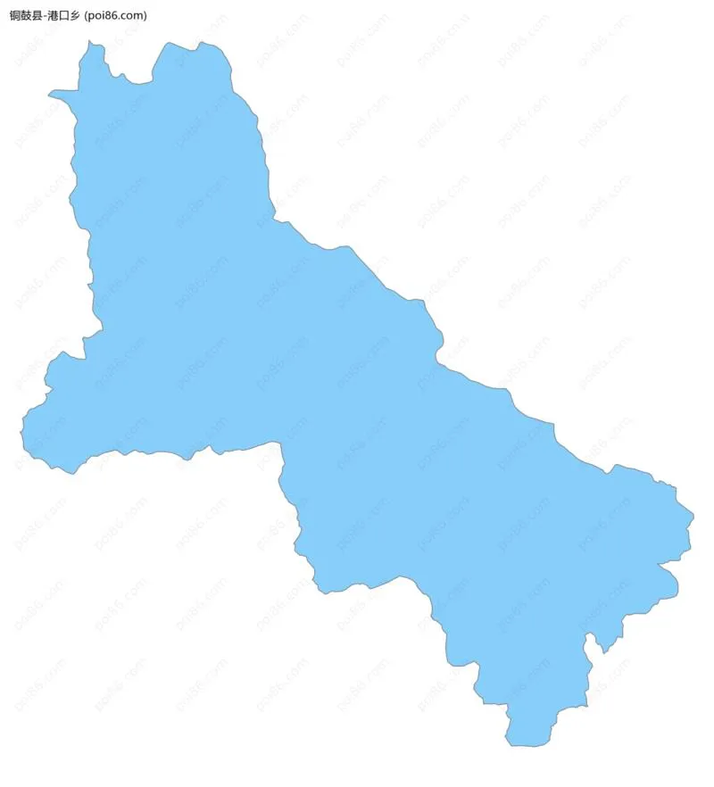 港口乡边界地图