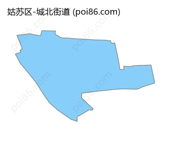 城北街道边界地图