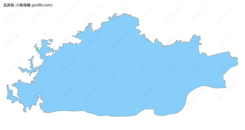 小南海镇边界地图