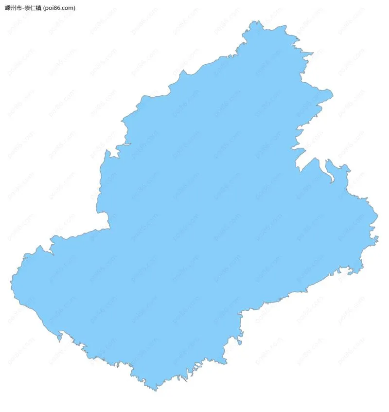 崇仁镇边界地图