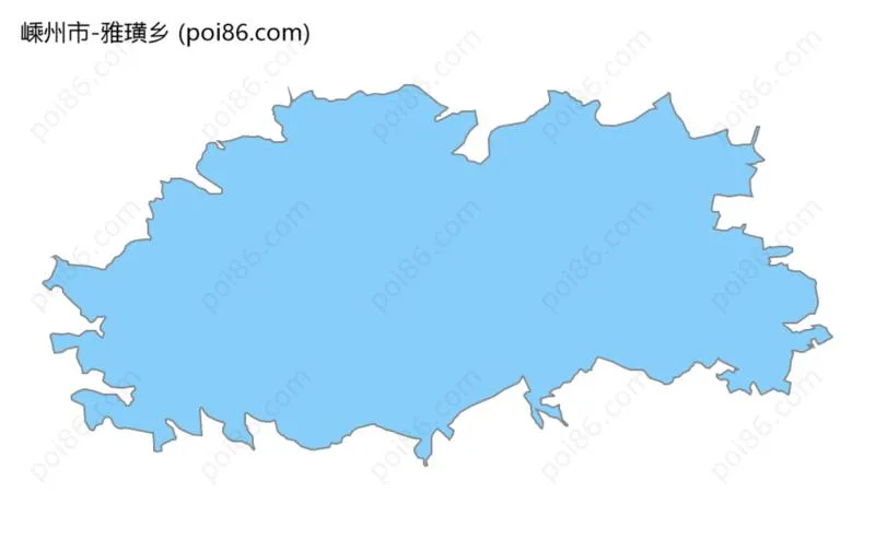 雅璜乡边界地图