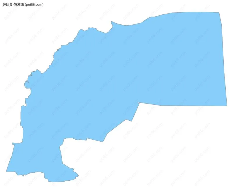 官滩镇边界地图