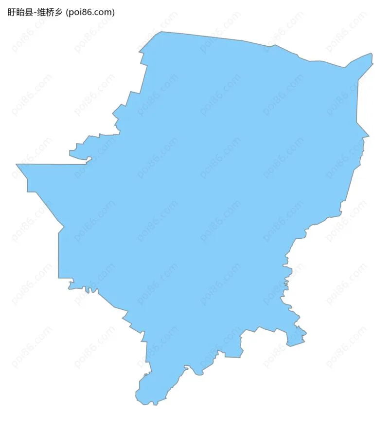 维桥乡边界地图