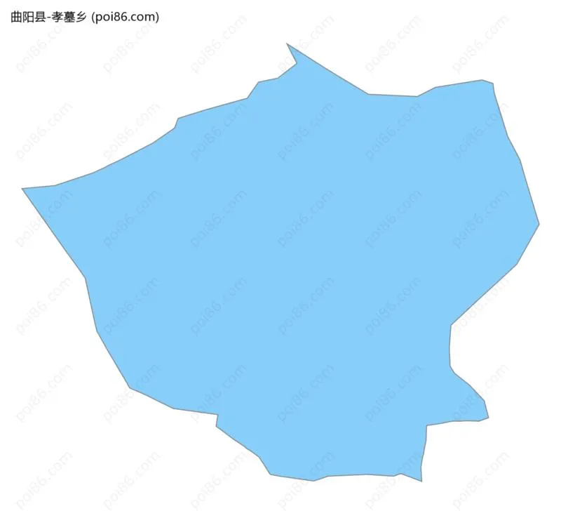 孝墓乡边界地图