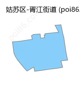 胥江街道边界地图