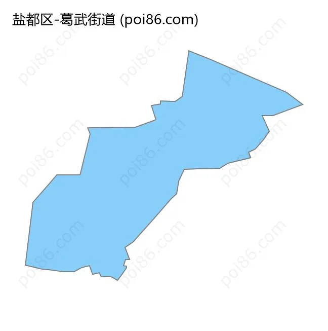 葛武街道边界地图