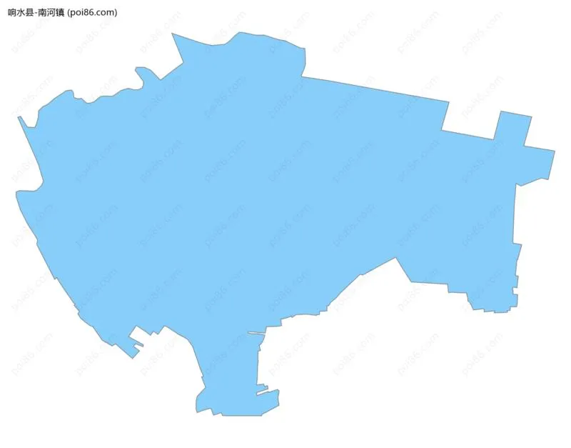 南河镇边界地图