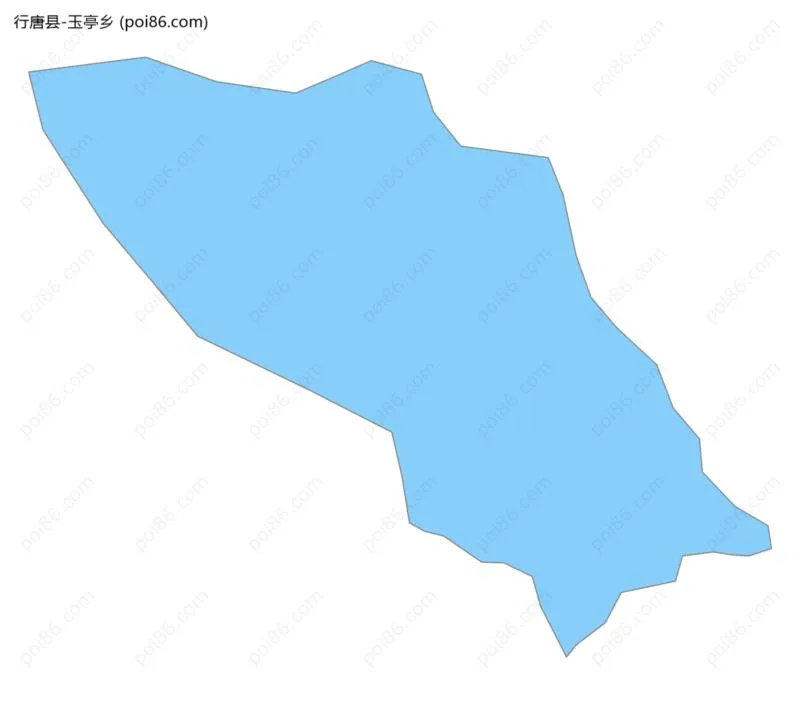 玉亭乡边界地图