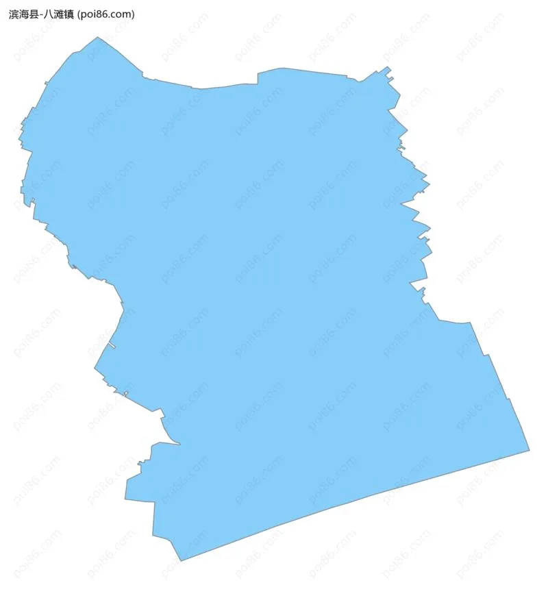 八滩镇边界地图