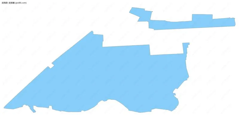 滨淮镇边界地图