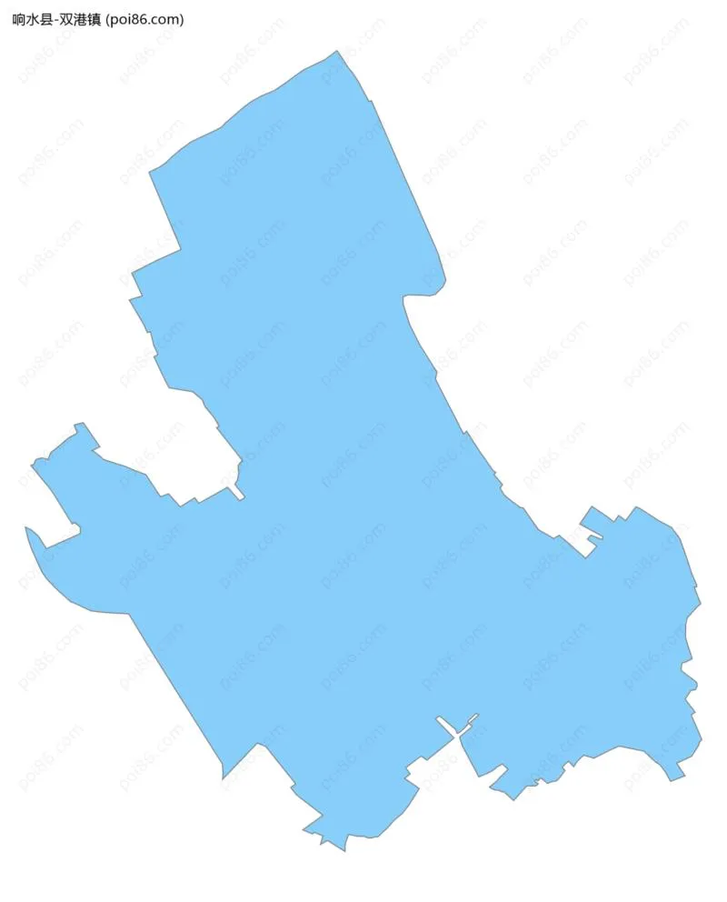 双港镇边界地图