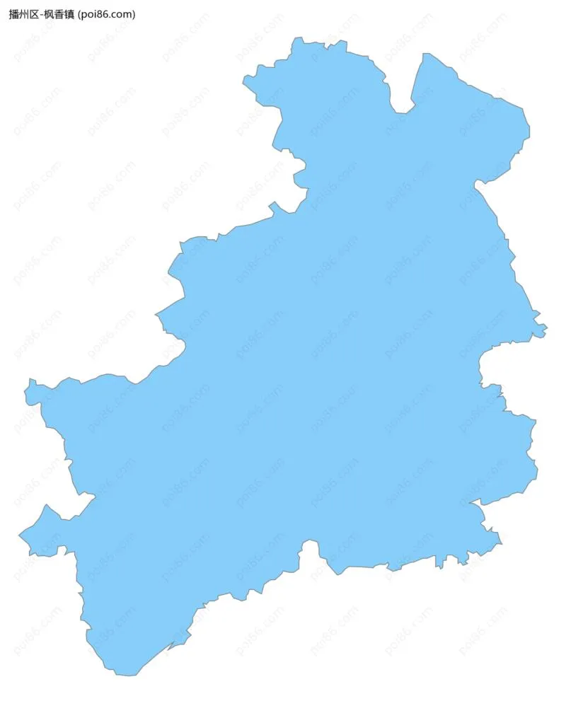 枫香镇边界地图