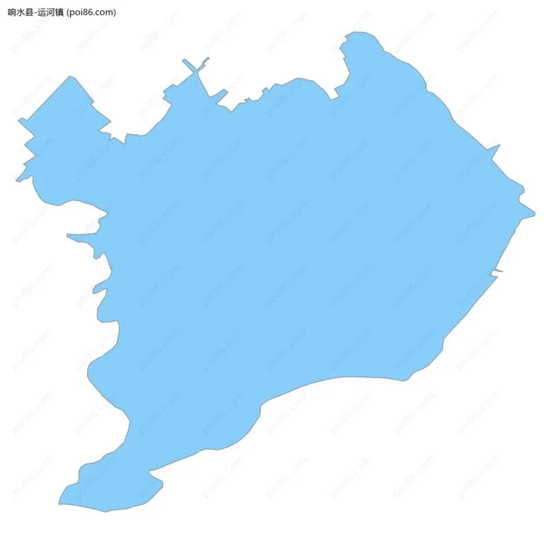 运河镇边界地图