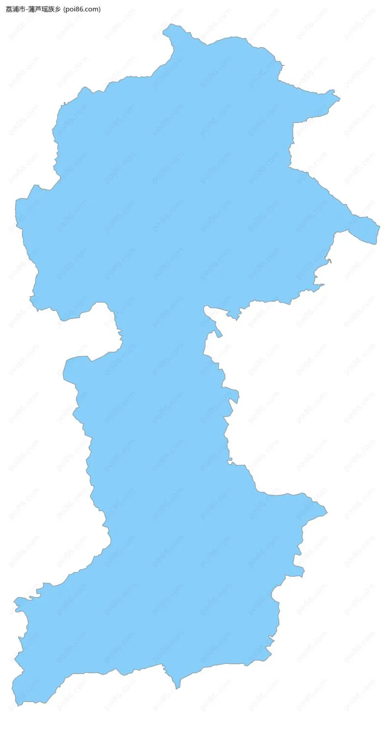 蒲芦瑶族乡边界地图