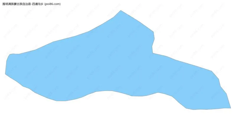 四道沟乡边界地图