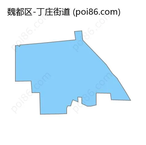 丁庄街道边界地图