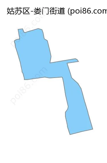 娄门街道边界地图