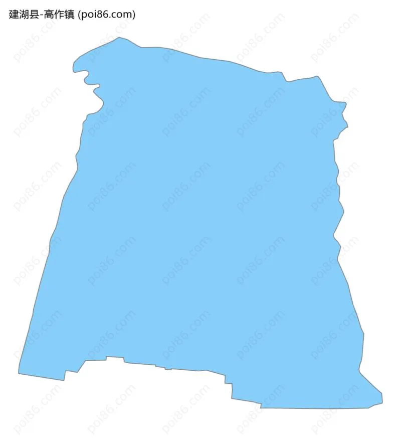 高作镇边界地图