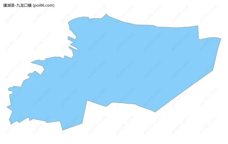 九龙口镇边界地图