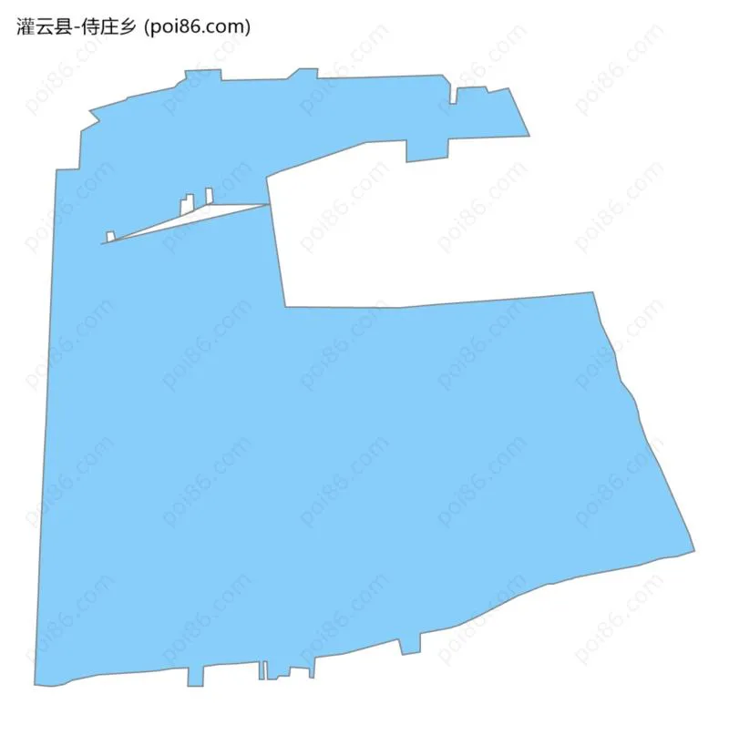 侍庄乡边界地图