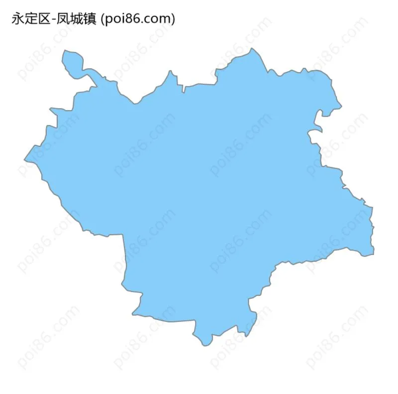 凤城镇边界地图