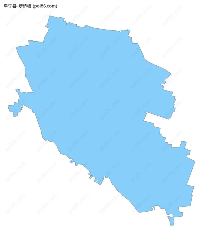 罗桥镇边界地图