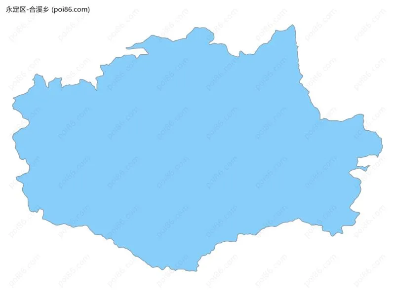 合溪乡边界地图