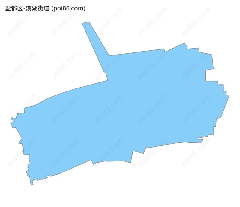 滨湖街道边界地图