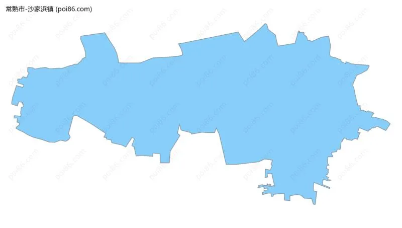 沙家浜镇边界地图