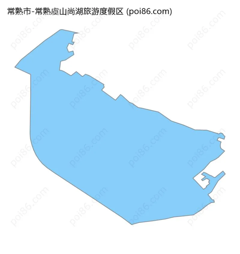 常熟虞山尚湖旅游度假区边界地图