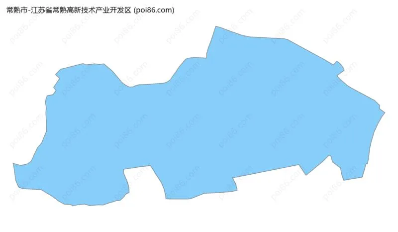 江苏省常熟高新技术产业开发区边界地图