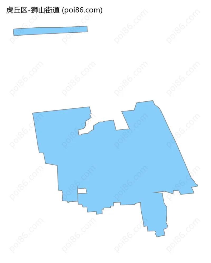 狮山街道边界地图
