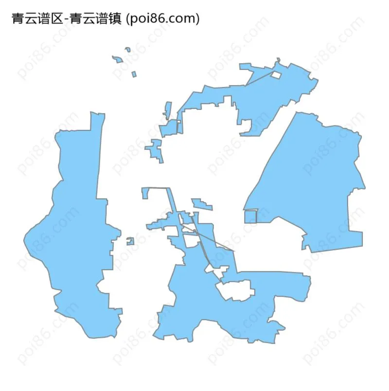 青云谱镇边界地图