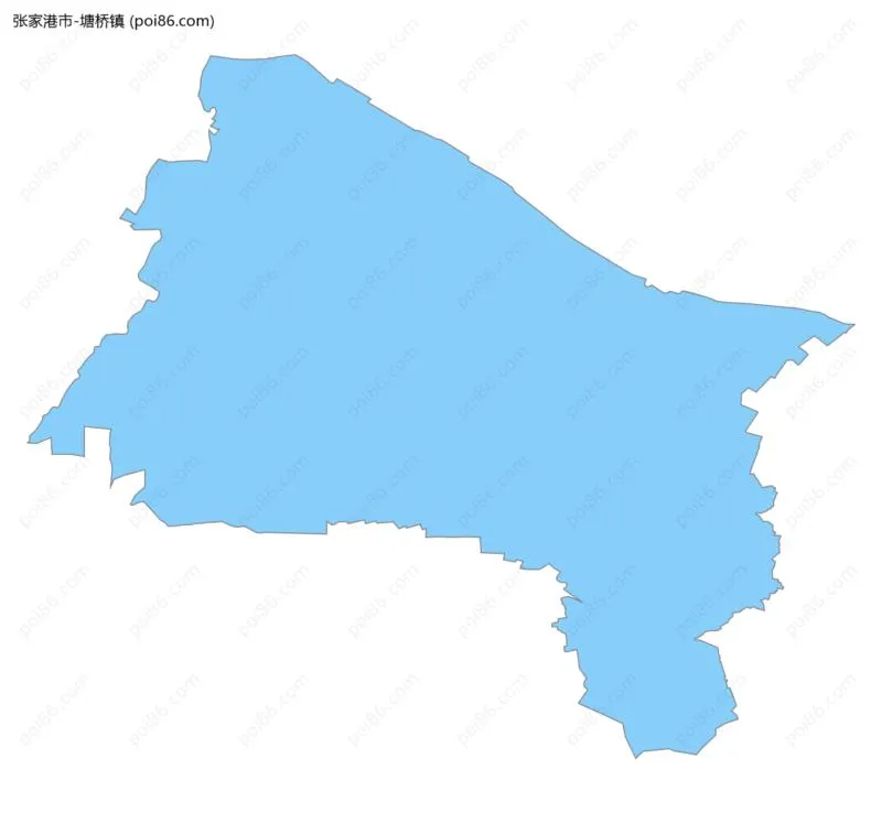 塘桥镇边界地图