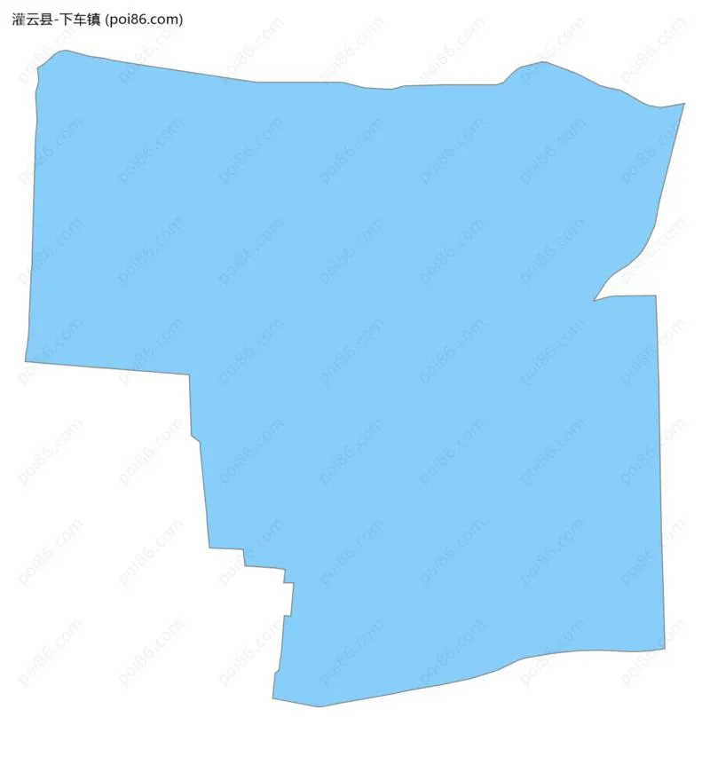 下车镇边界地图